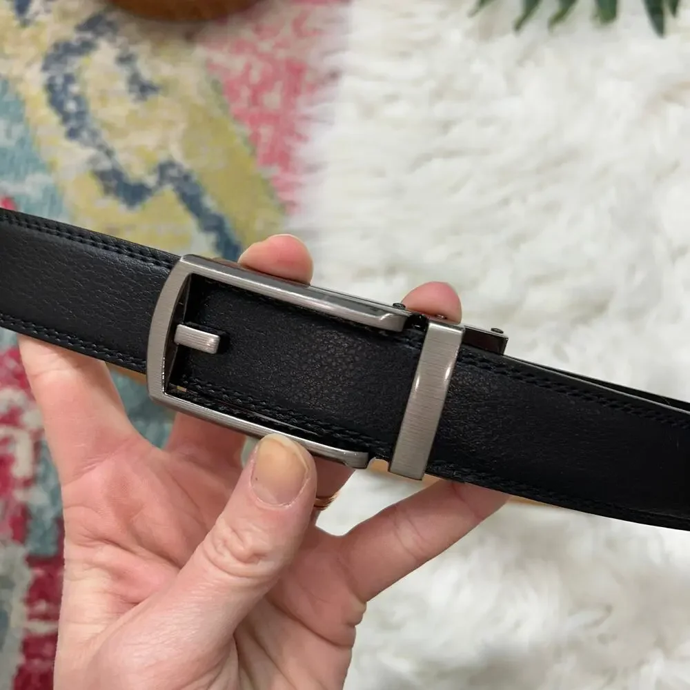 Mens Comfort Click Black Belt 28-44 Adjustable
